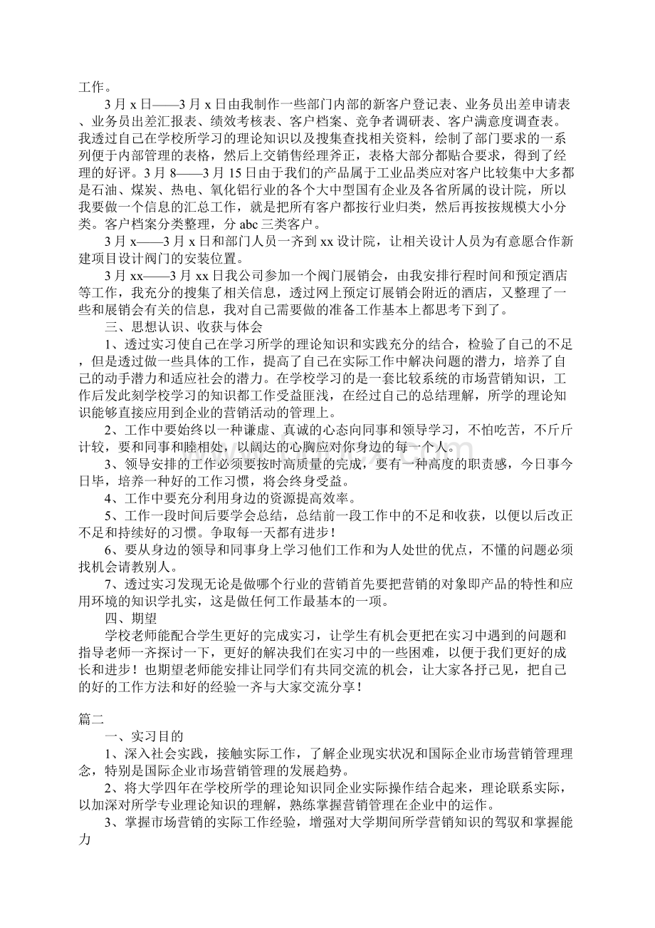 市场营销实习报告总结完整版.docx_第2页