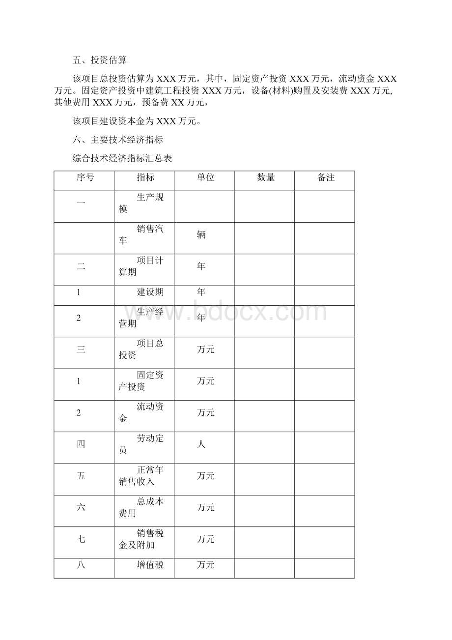 XX市4S店工程建设投资经营项目可行性研究报告.docx_第3页