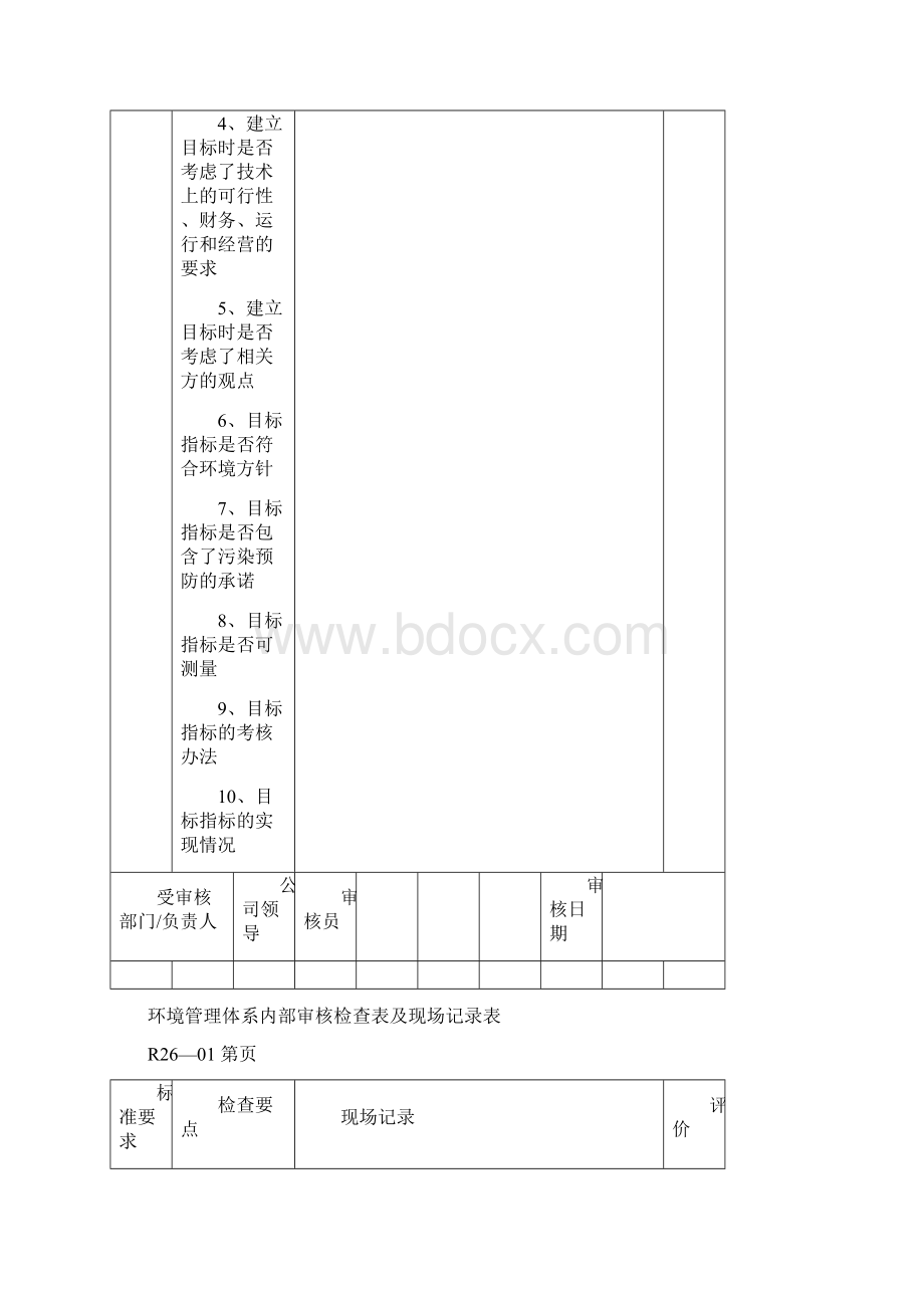 环境管理体系内部审核检查表完整.docx_第3页