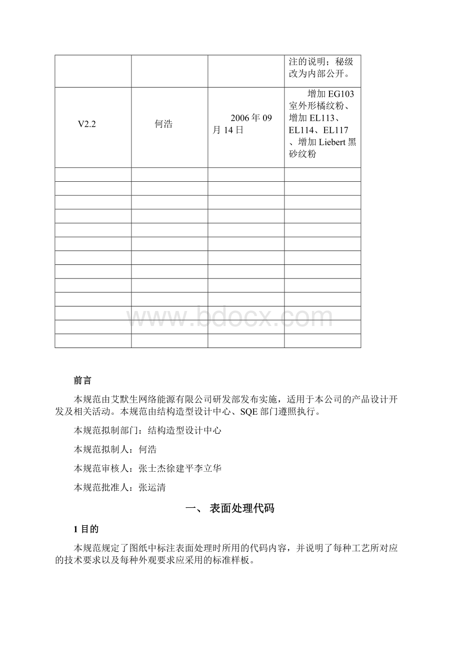 表面处理的代码及应用范围.docx_第2页