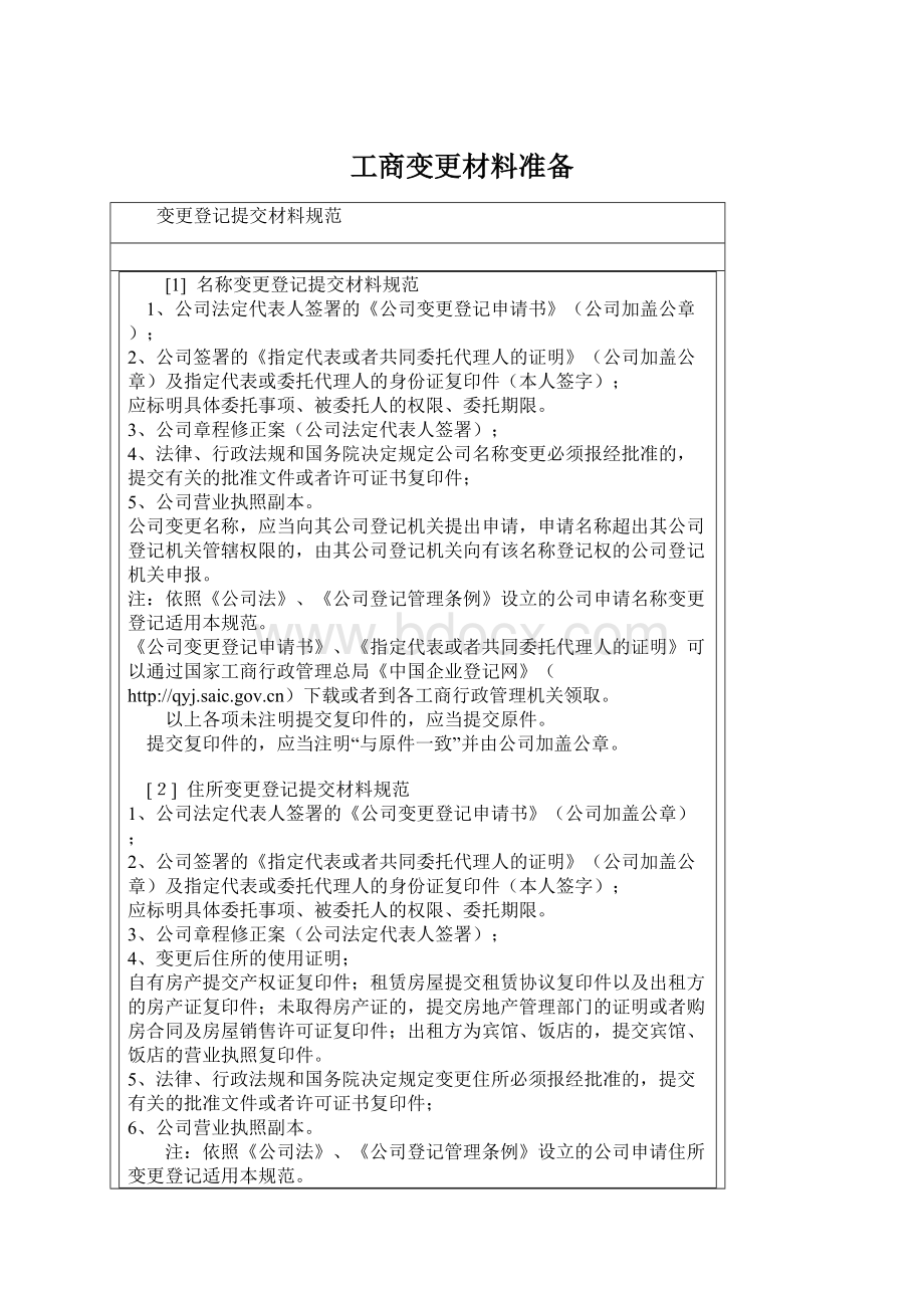 工商变更材料准备.docx_第1页