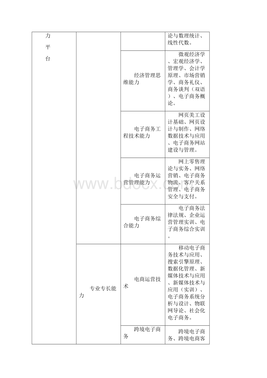 电子商务专业人才培养方案.docx_第3页