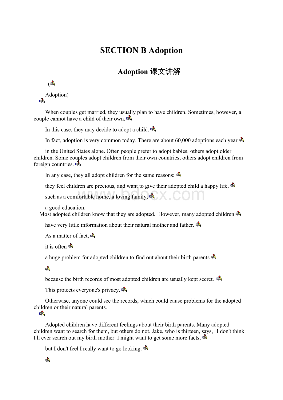 SECTION B AdoptionWord格式文档下载.docx