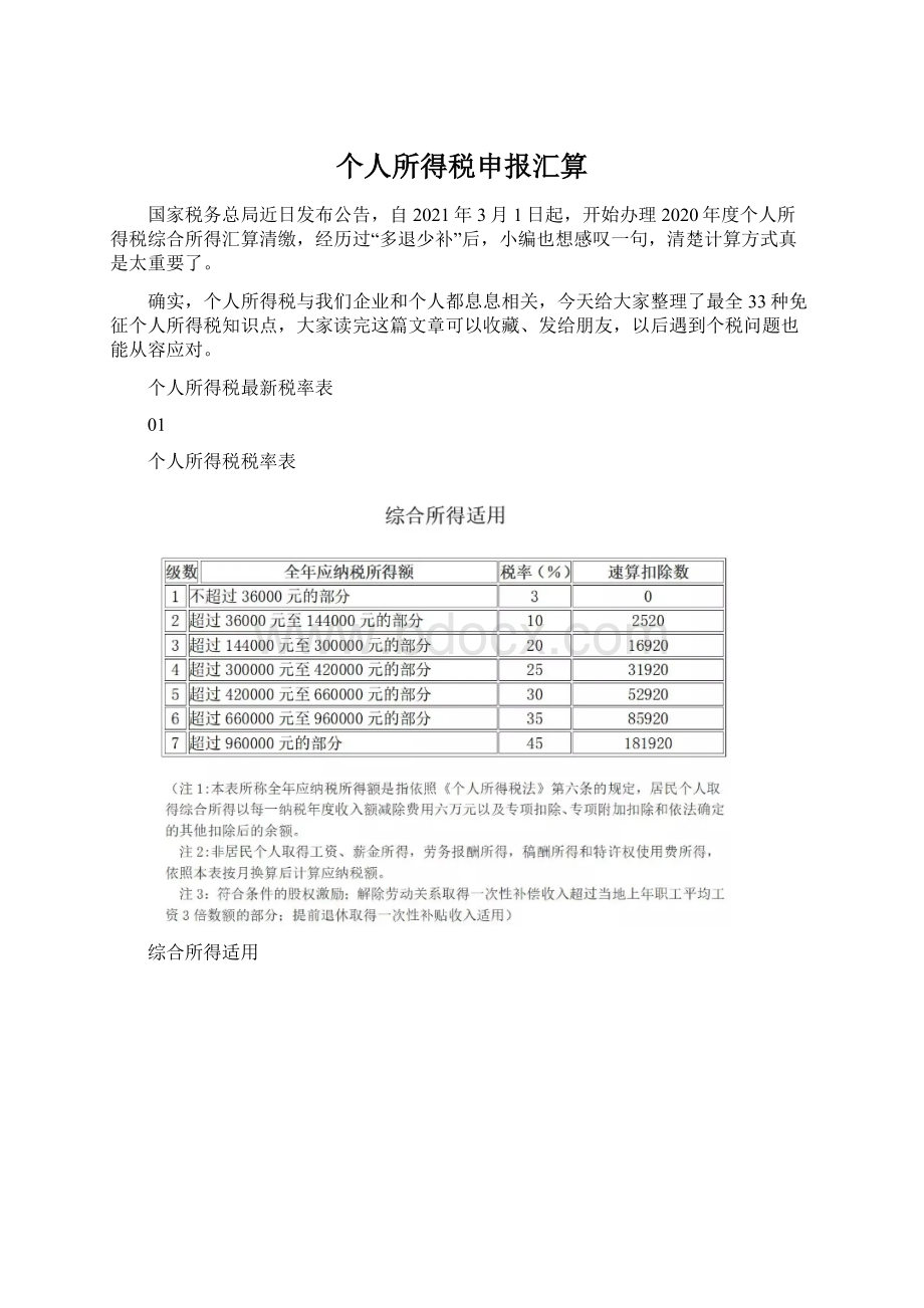 个人所得税申报汇算.docx_第1页