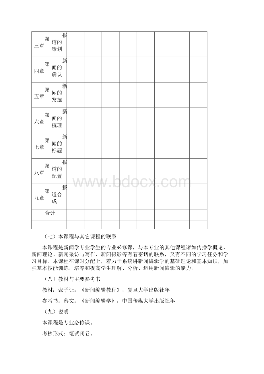 新闻编辑学课程教学大纲.docx_第3页