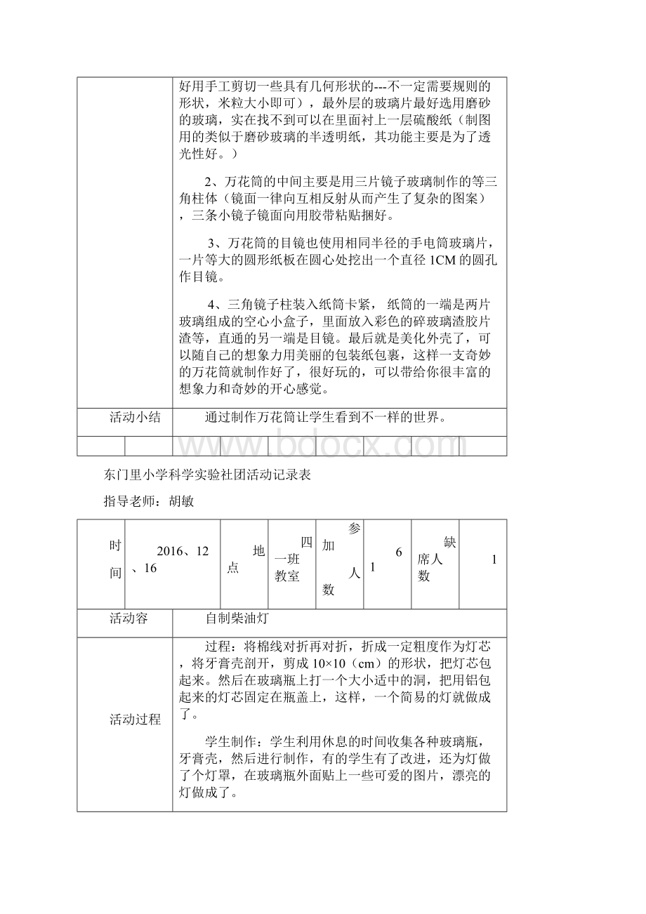 东门里小学科学实验社团活动记录表.docx_第2页