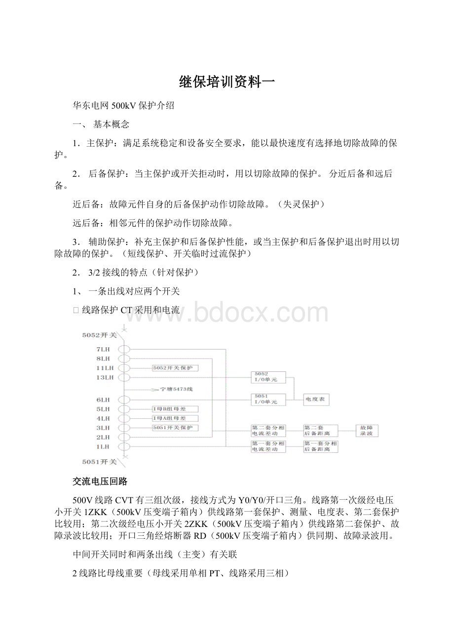 继保培训资料一Word文档格式.docx