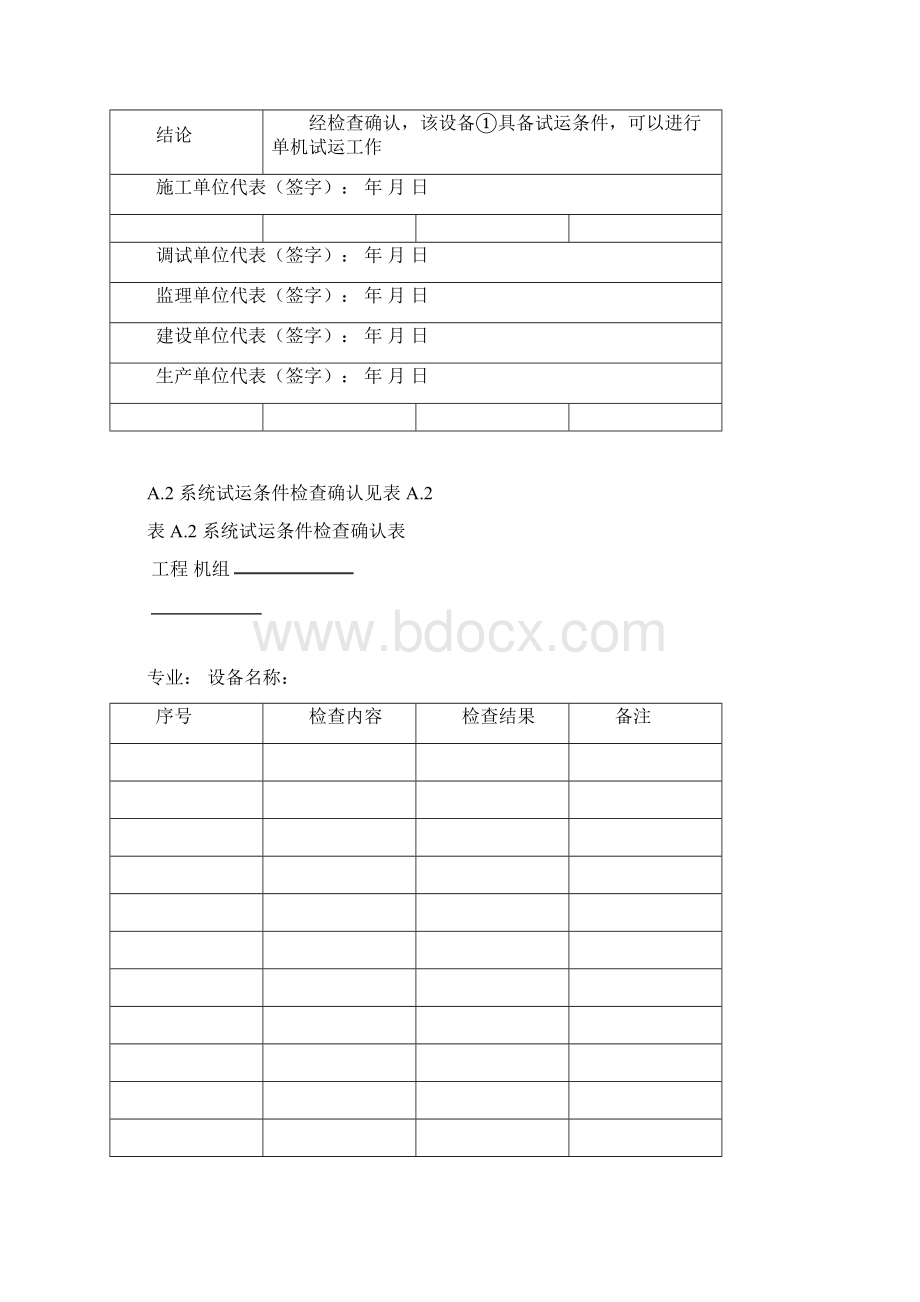 垃圾焚烧发电厂个阶段试运条件检查确认表设备或系统代保管交接签证卡机组移交生产交接书见表.docx_第2页