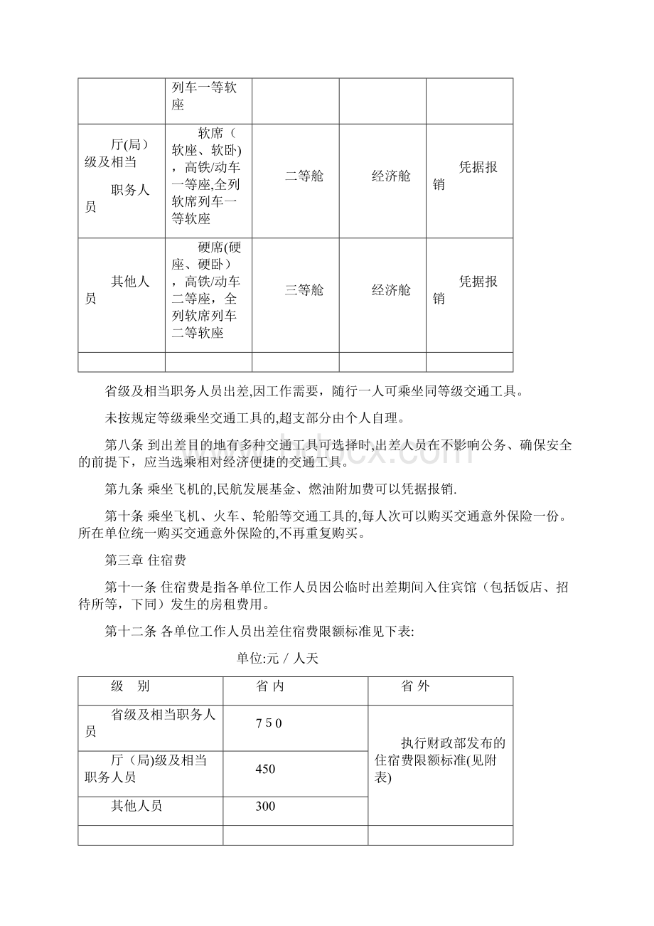 吉林省省直机关差旅费管理办法Word文件下载.docx_第2页