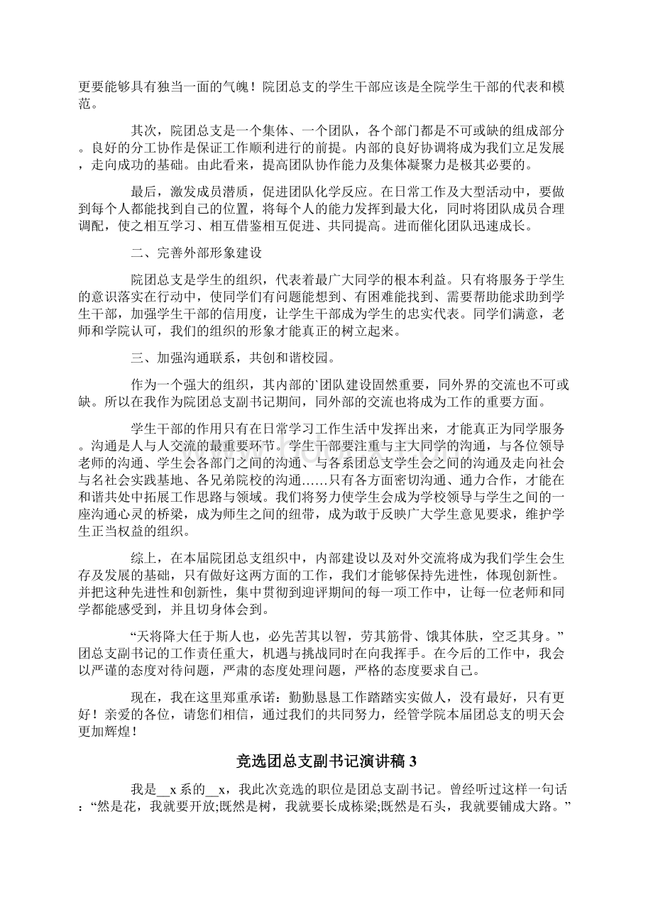 竞选团总支副书记演讲稿文档格式.docx_第3页