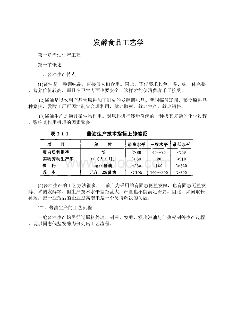 发酵食品工艺学.docx