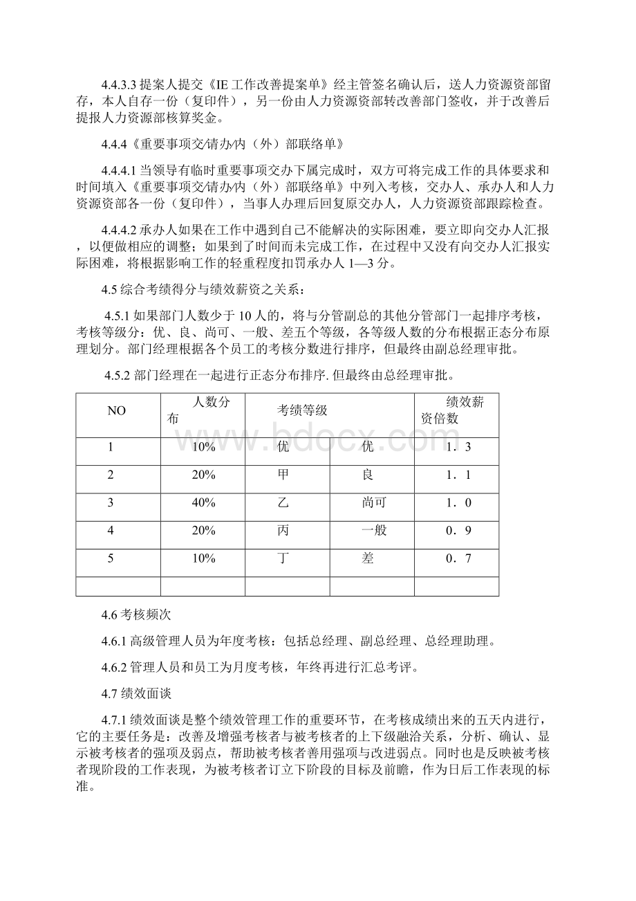 绩效考核实施管理程序含表格Word格式文档下载.docx_第3页