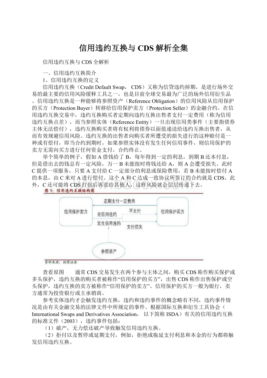 信用违约互换与CDS解析全集.docx_第1页