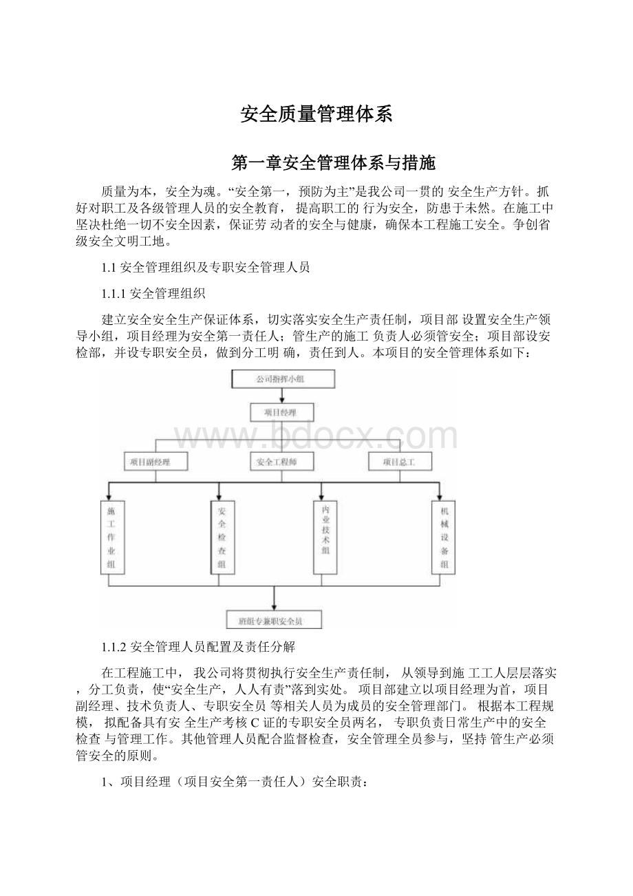 安全质量管理体系.docx_第1页