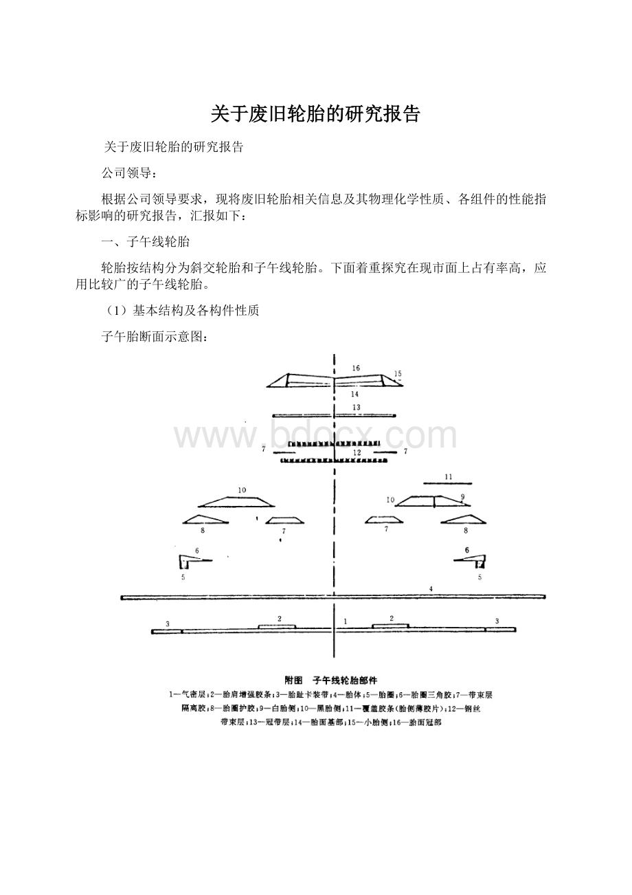 关于废旧轮胎的研究报告Word文件下载.docx