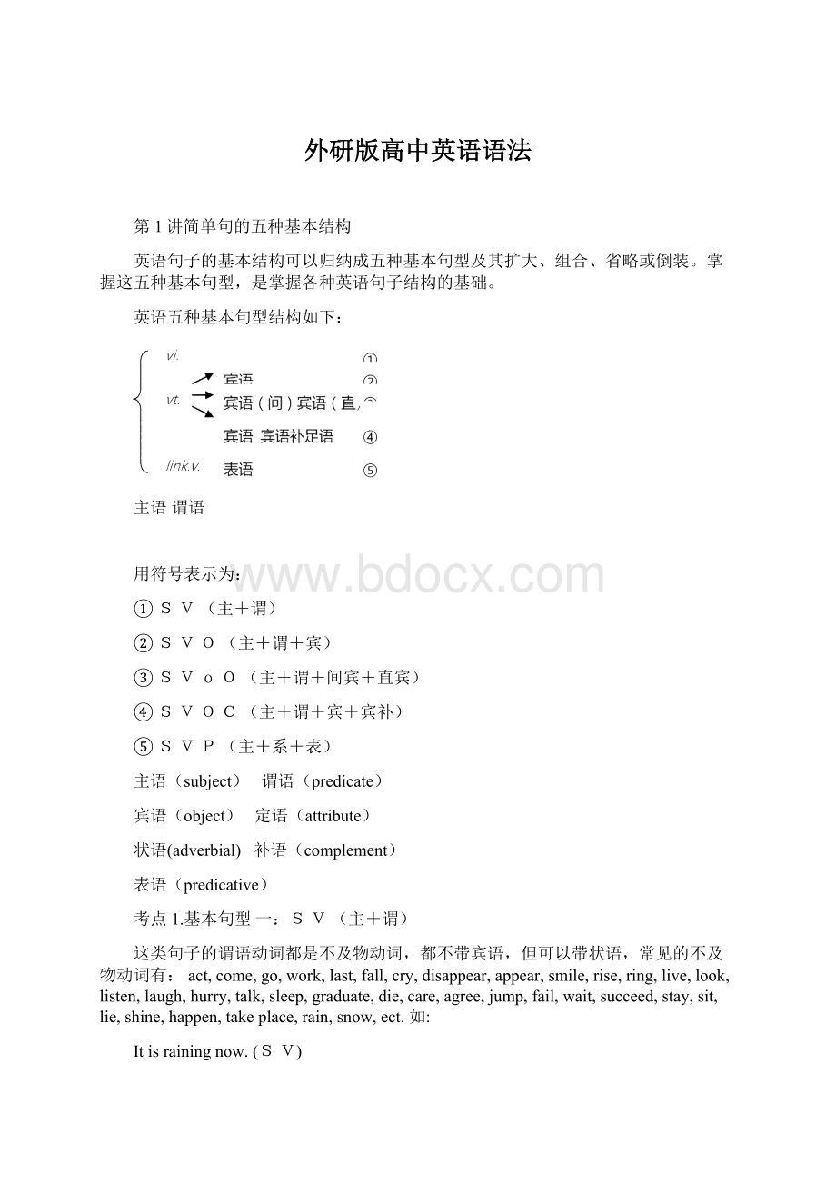 外研版高中英语语法.docx_第1页