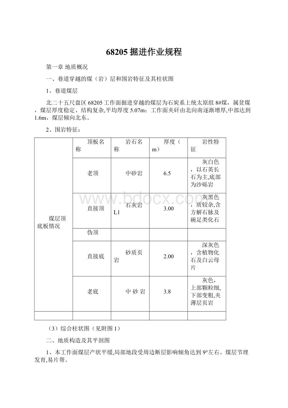 68205掘进作业规程.docx_第1页