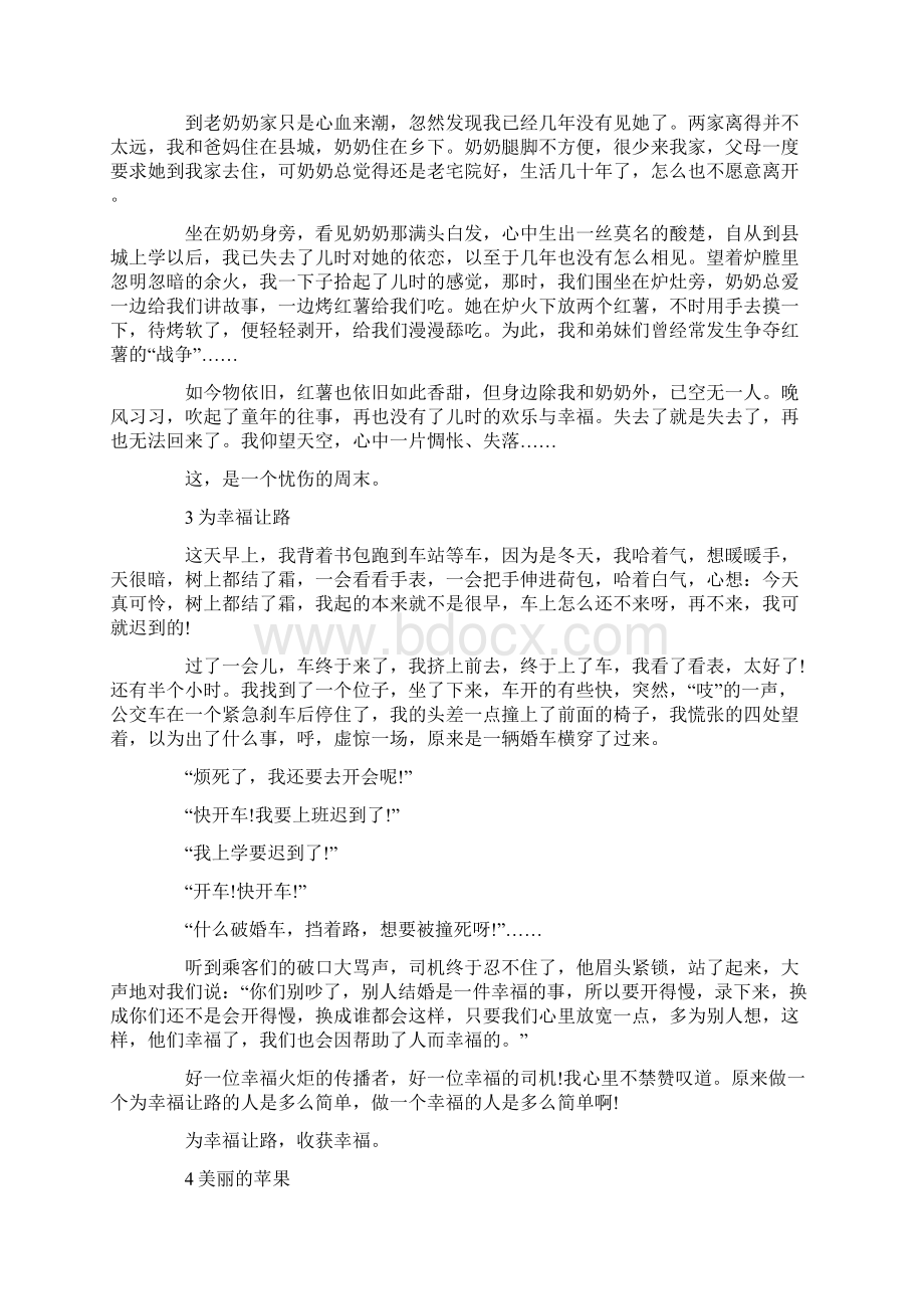 中考满分作文情感类Word格式.docx_第2页