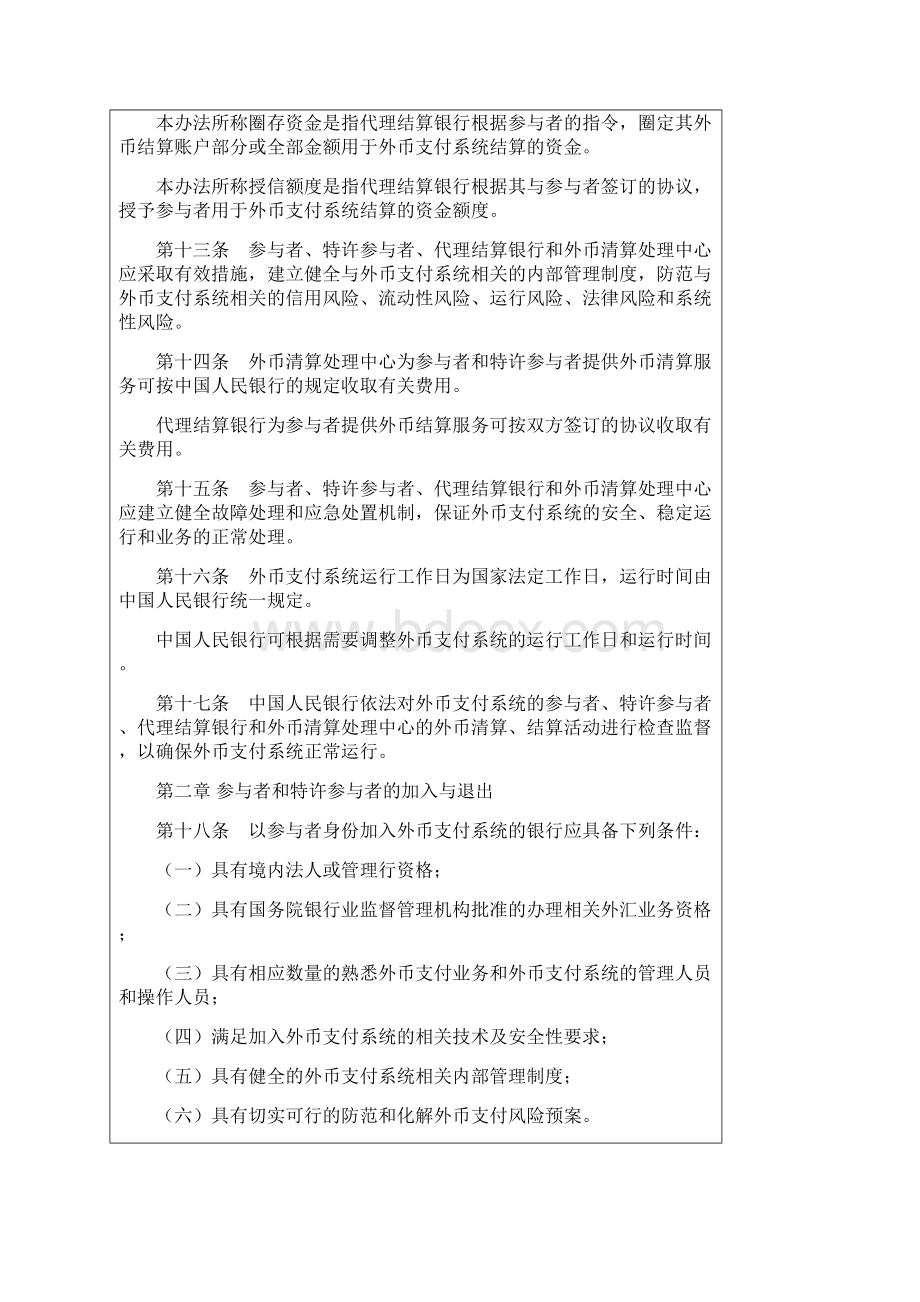 境内外币支付系统管理办法文档格式.docx_第3页