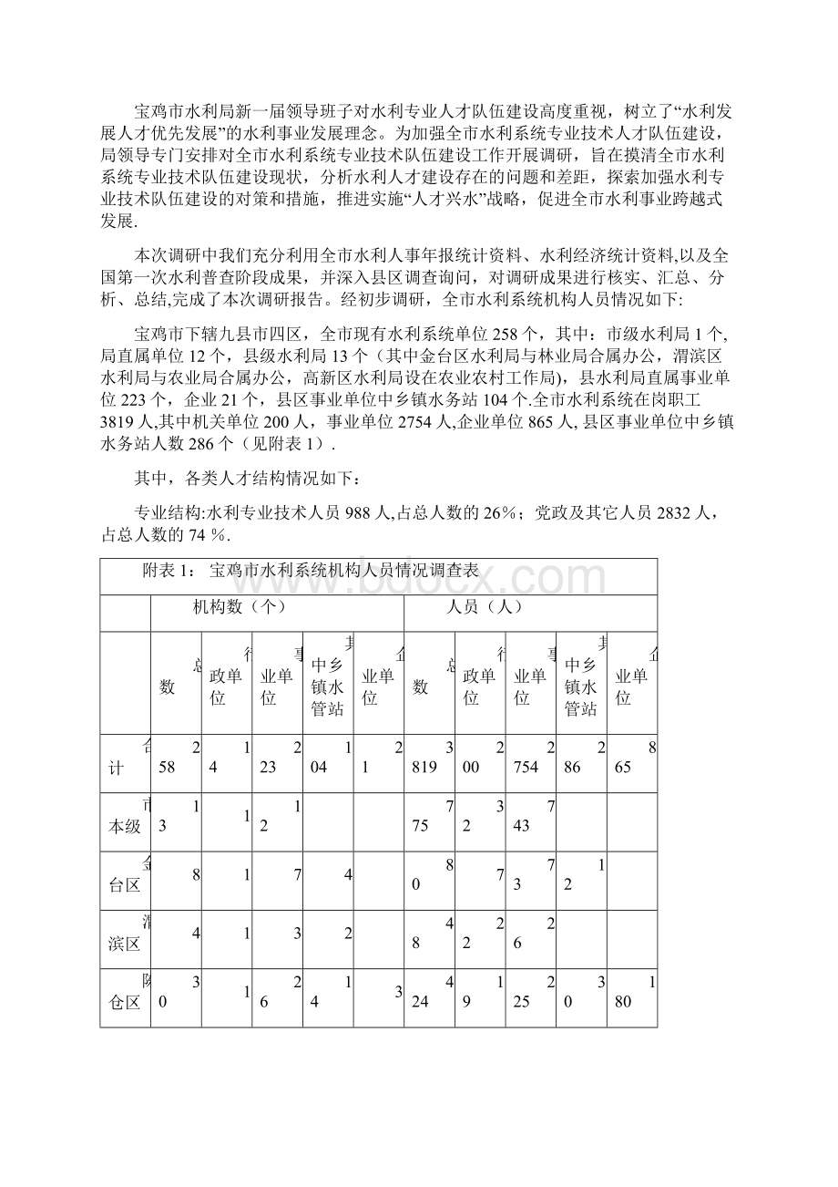 宝鸡市水利系统专业技术人员现状调研报告Word文件下载.docx_第2页