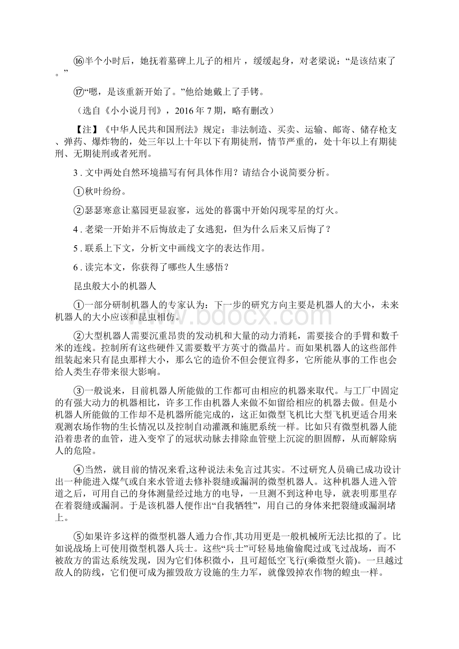 人教版九年级模拟考试语文试题D卷.docx_第3页