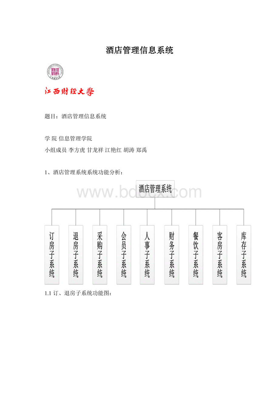 酒店管理信息系统Word下载.docx_第1页