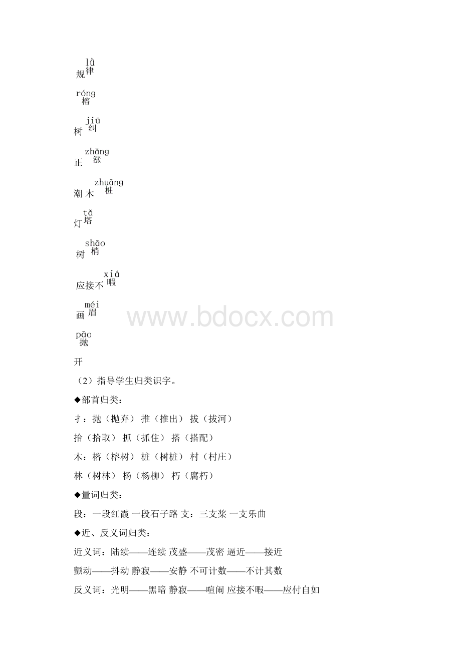 小学教育五年级上册语文22 鸟的天堂教案+反思2课时15页人教部编语文.docx_第3页