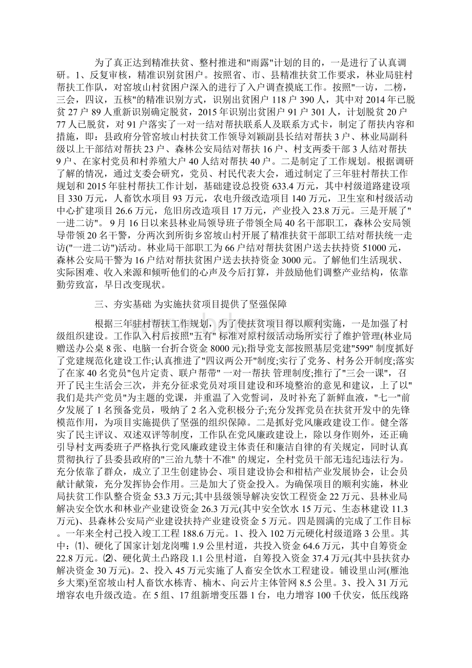 工作队精准扶贫工作总结一Word格式文档下载.docx_第2页