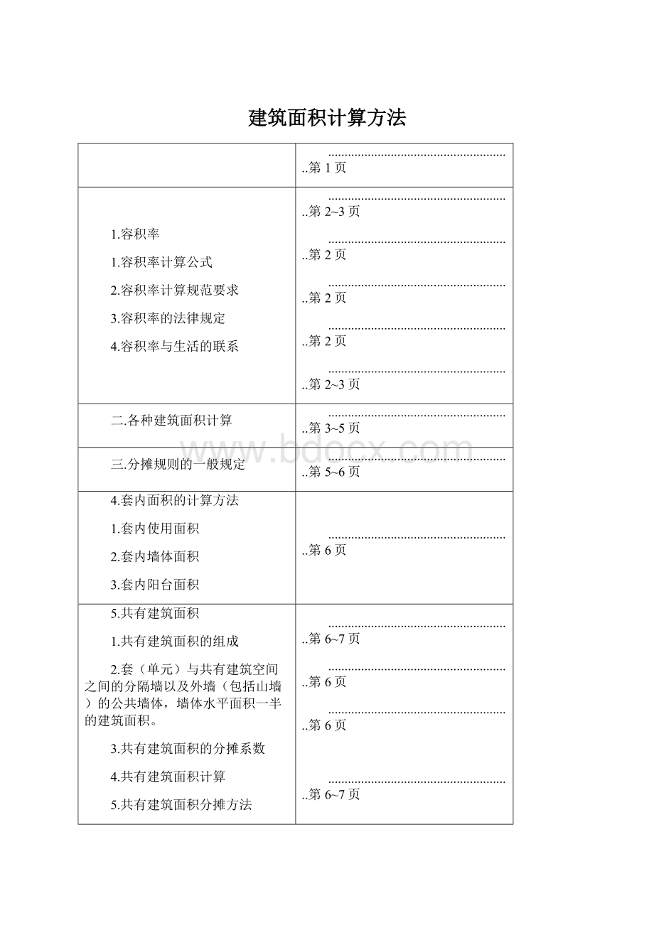 建筑面积计算方法Word文档下载推荐.docx