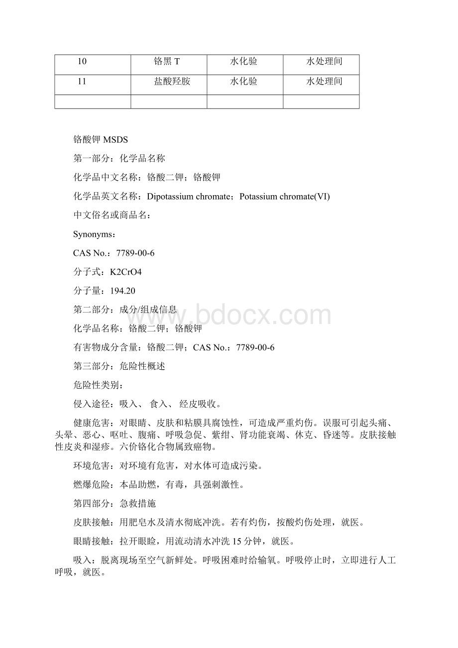 锅炉水处理所有化学品的安全技术MSDS手册.docx_第2页