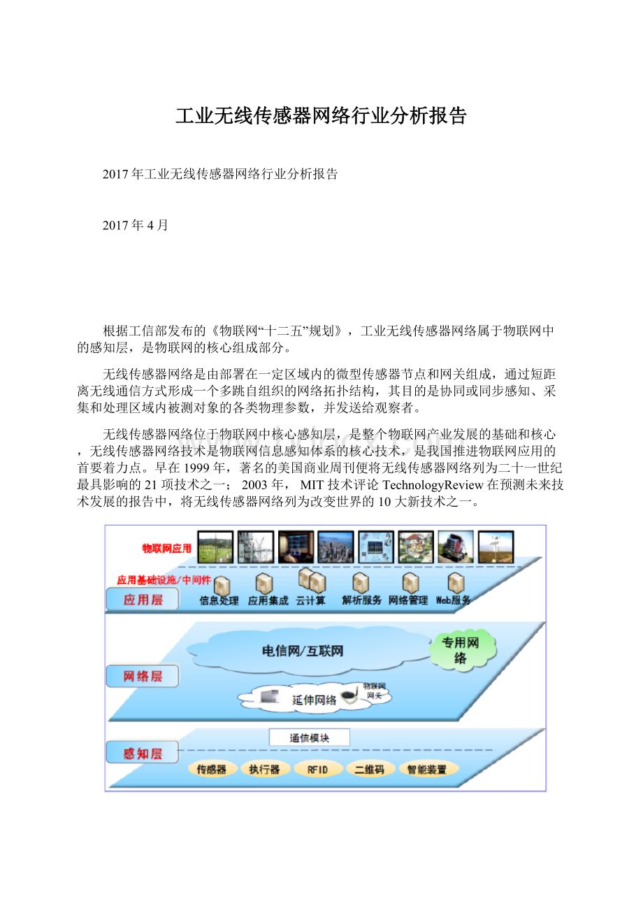 工业无线传感器网络行业分析报告.docx