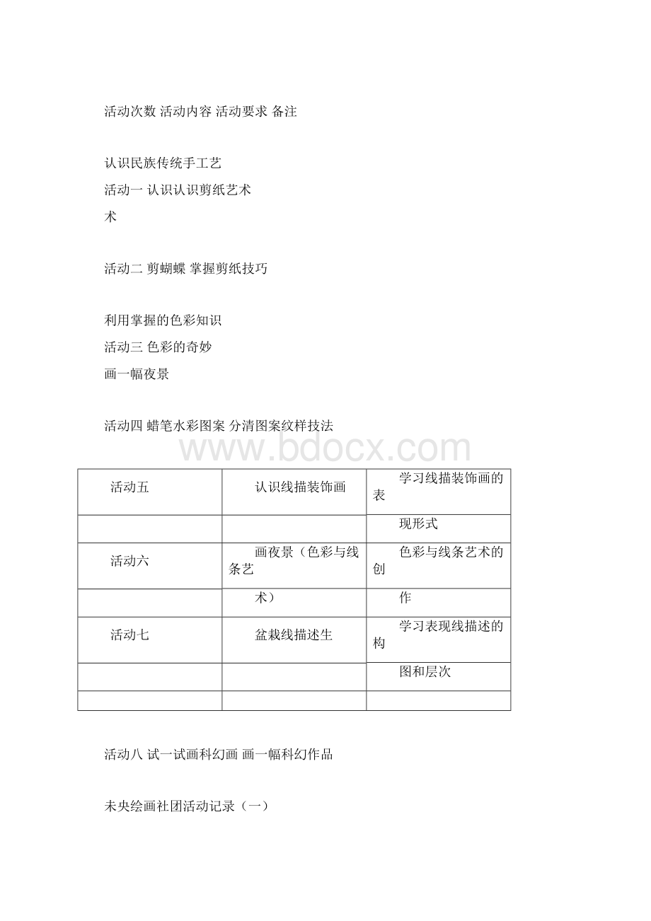 美术社团活动学习方案.docx_第3页