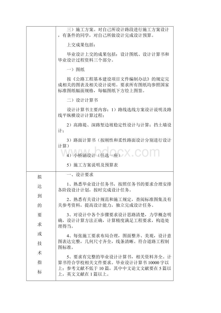 湖南工业大学本科毕业设计论文过程管理资料一级公路组Word文档下载推荐.docx_第2页