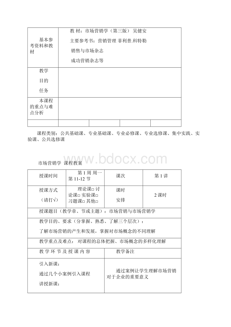 《市场营销学》教案11121选修Word文档下载推荐.docx_第2页