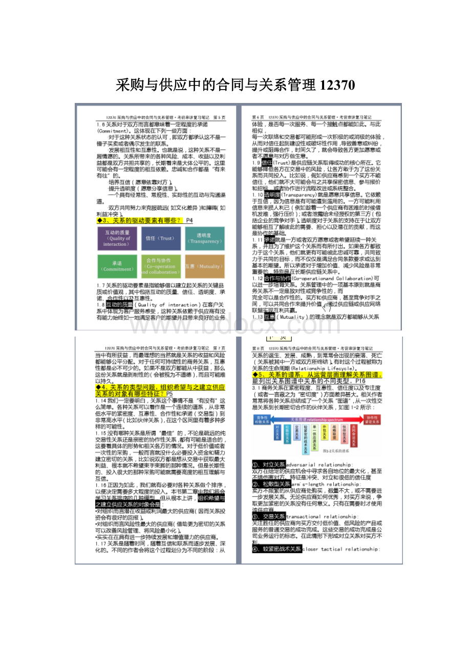 采购与供应中的合同与关系管理12370Word下载.docx