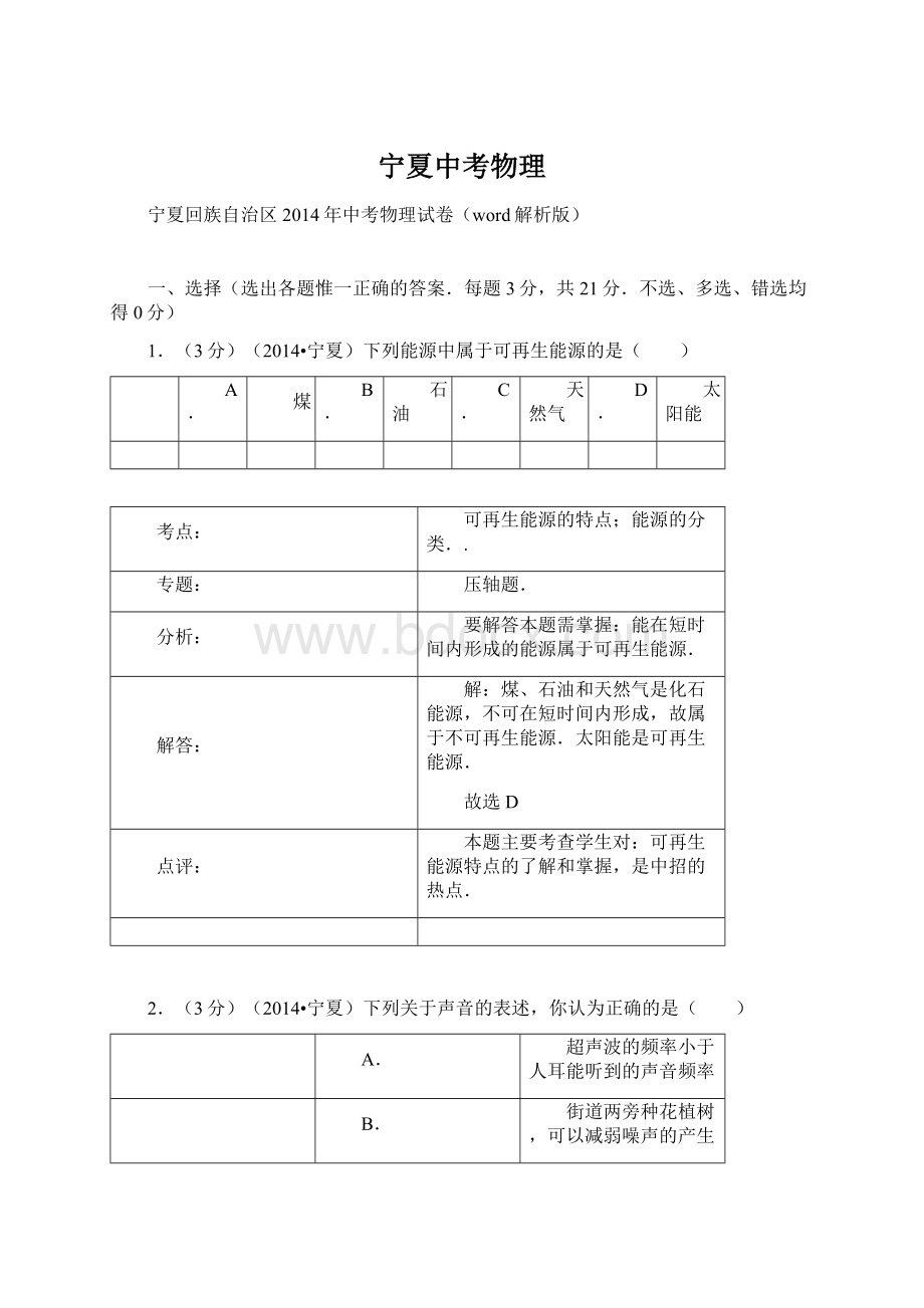 宁夏中考物理Word下载.docx