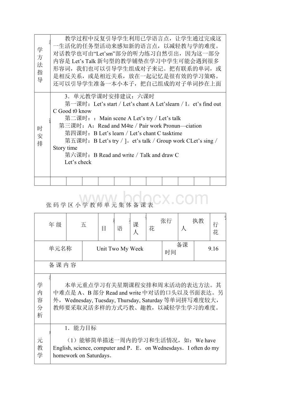 新单元集体备课表Word文件下载.docx_第2页