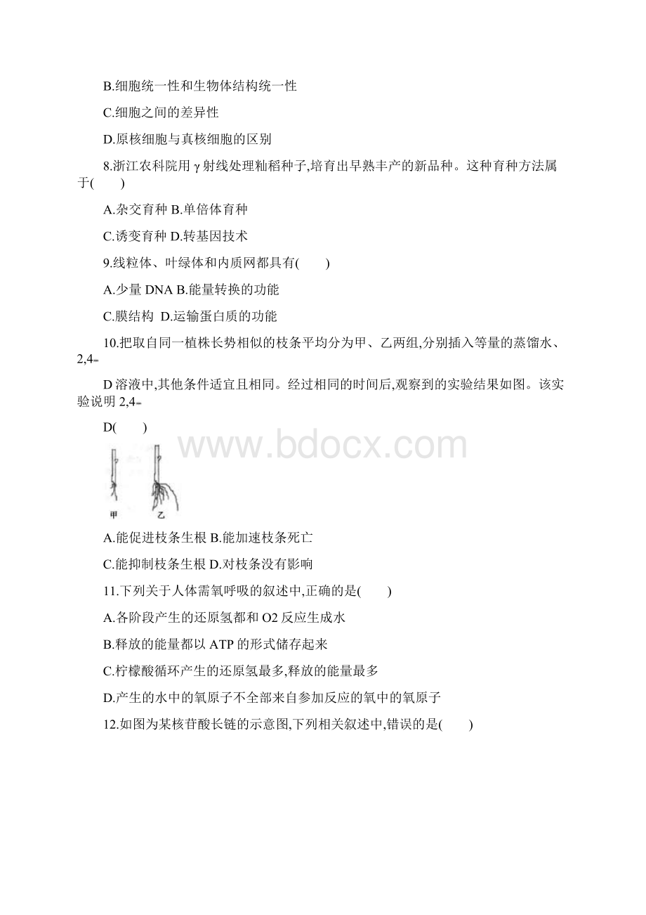 浙江普通高校招生选考仿真模拟卷Word文档下载推荐.docx_第2页