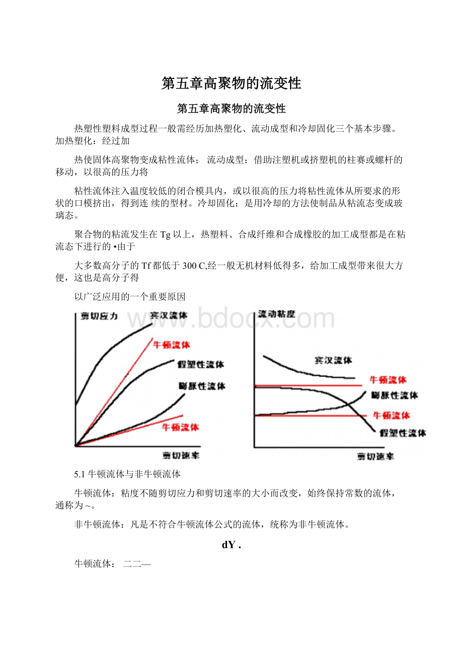 第五章高聚物的流变性Word格式.docx