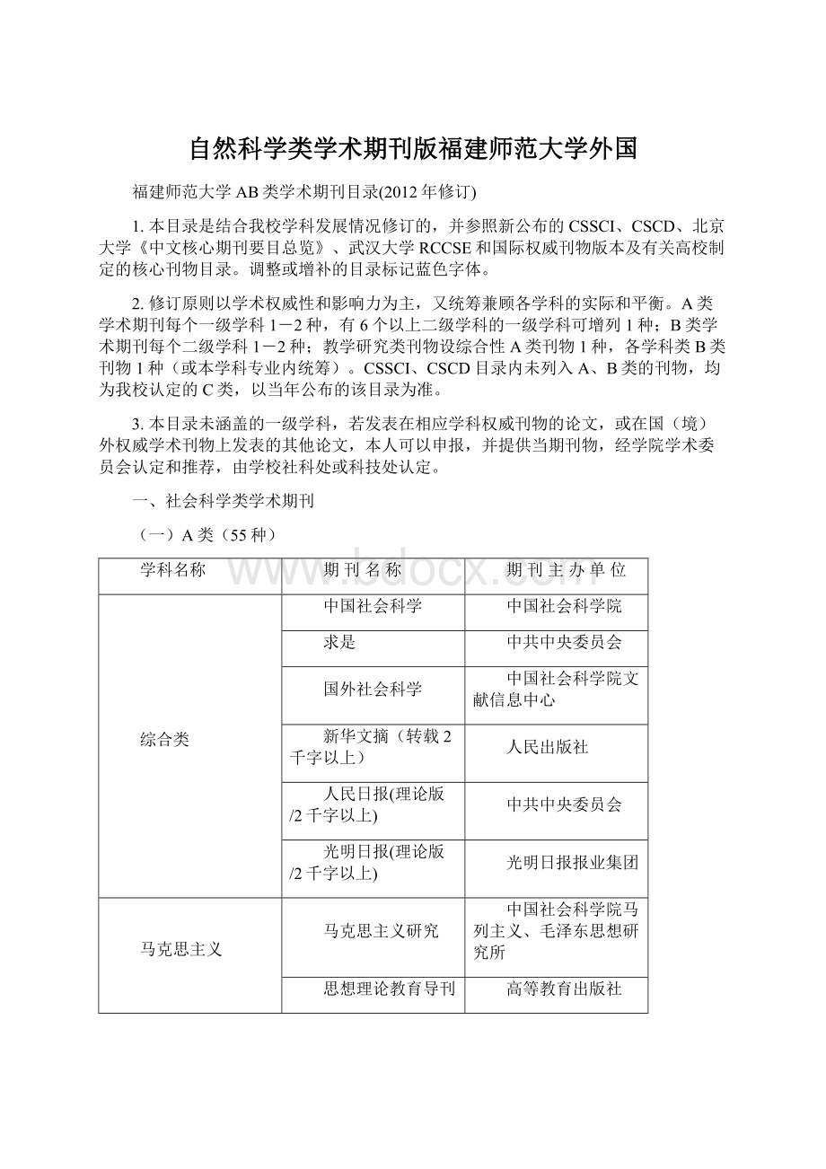 自然科学类学术期刊版福建师范大学外国.docx_第1页