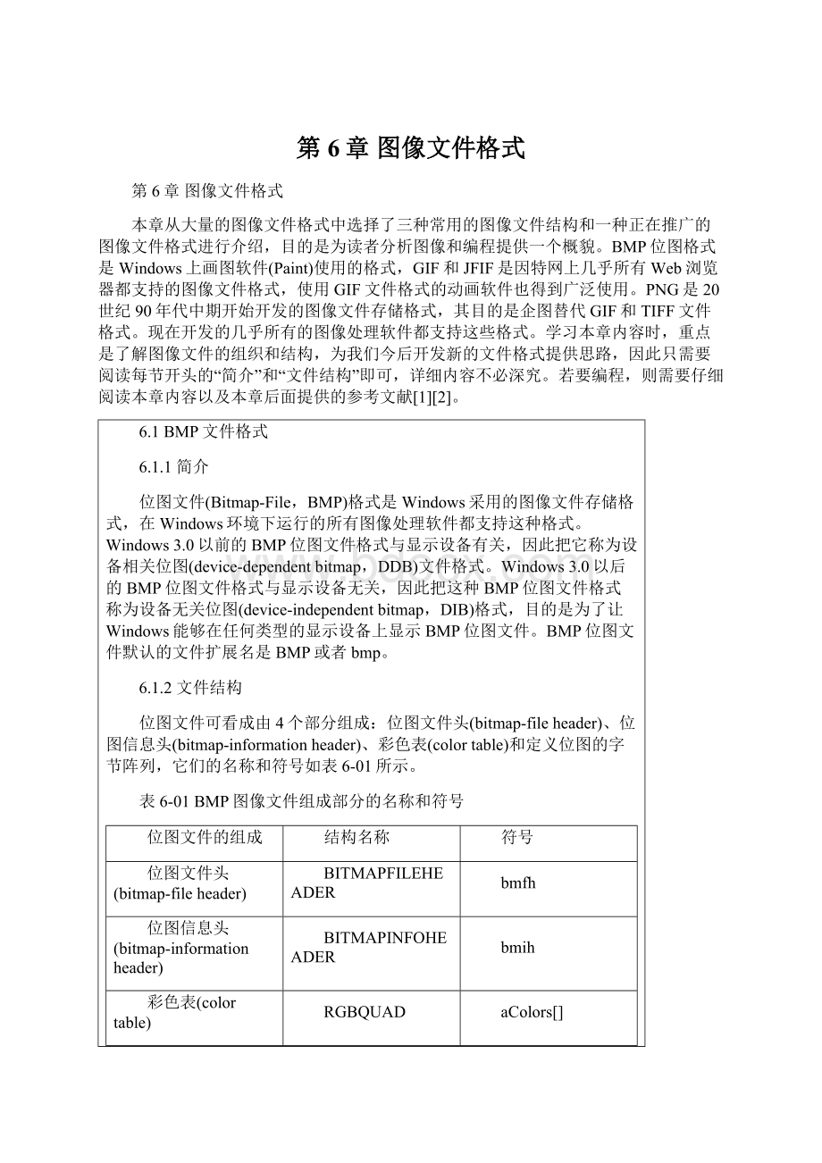 第6章 图像文件格式Word文档下载推荐.docx_第1页