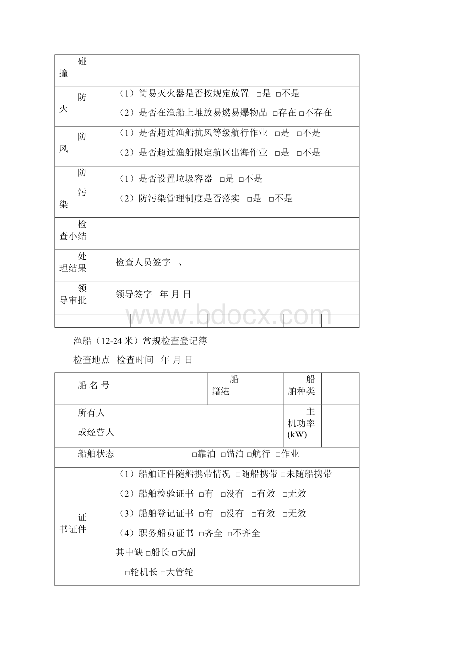 日常安全检查表格.docx_第2页