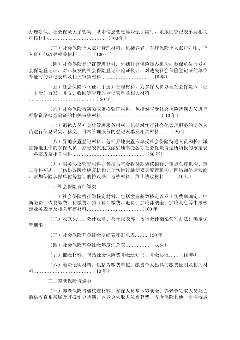 社会保险业务档案管理规定试行Word文档格式.docx_第3页