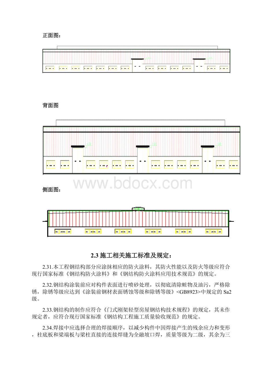 单层门式轻钢结构厂房施工组织设计.docx_第2页