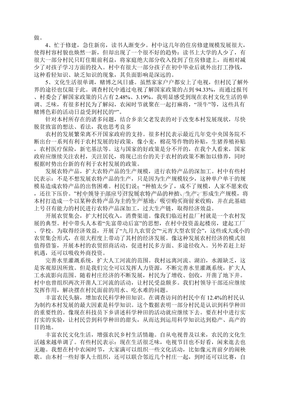 新农村社会实践报告范文.docx_第3页