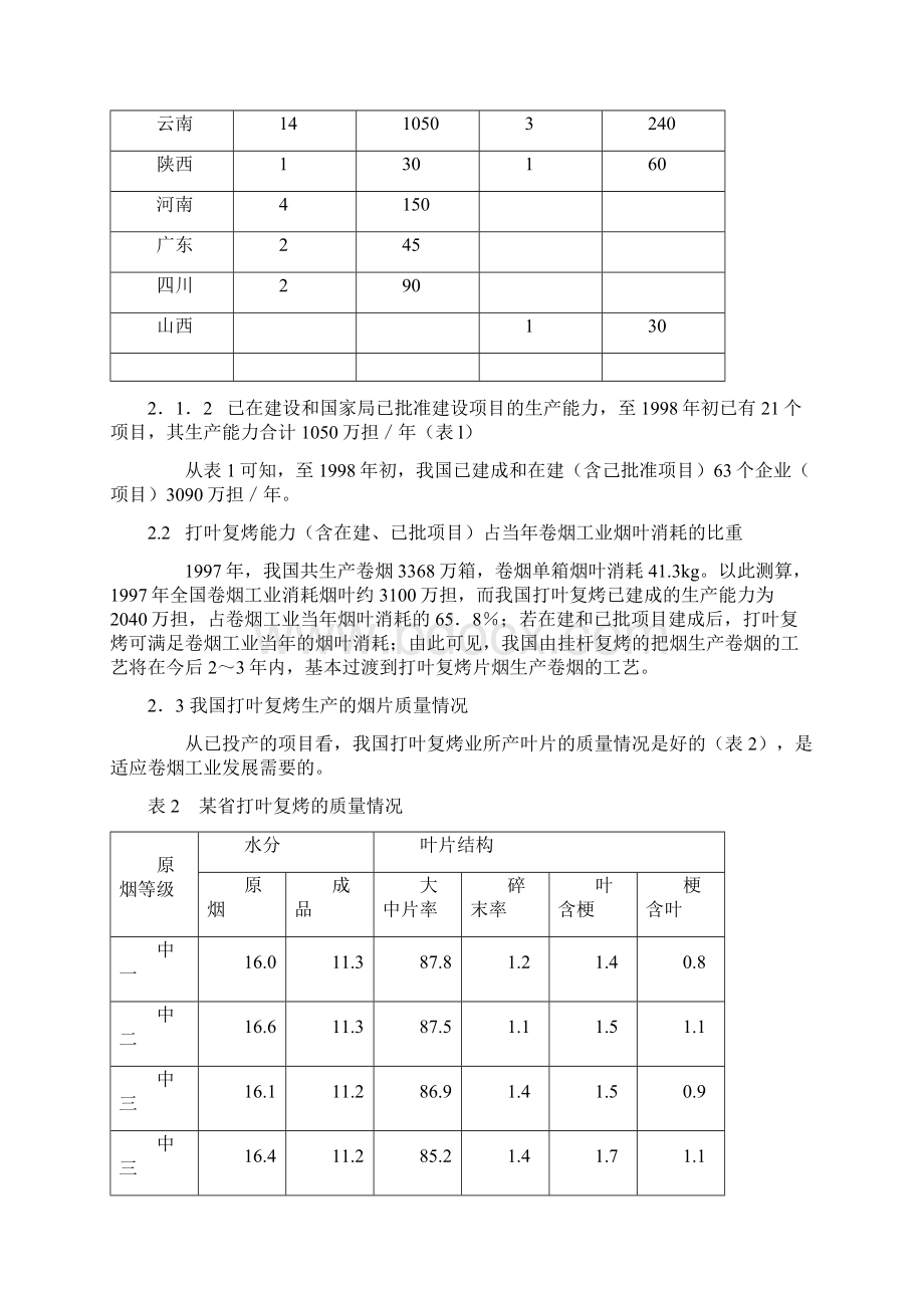 对我国打叶复烤工业发展中若干问题的研究Word文档下载推荐.docx_第3页