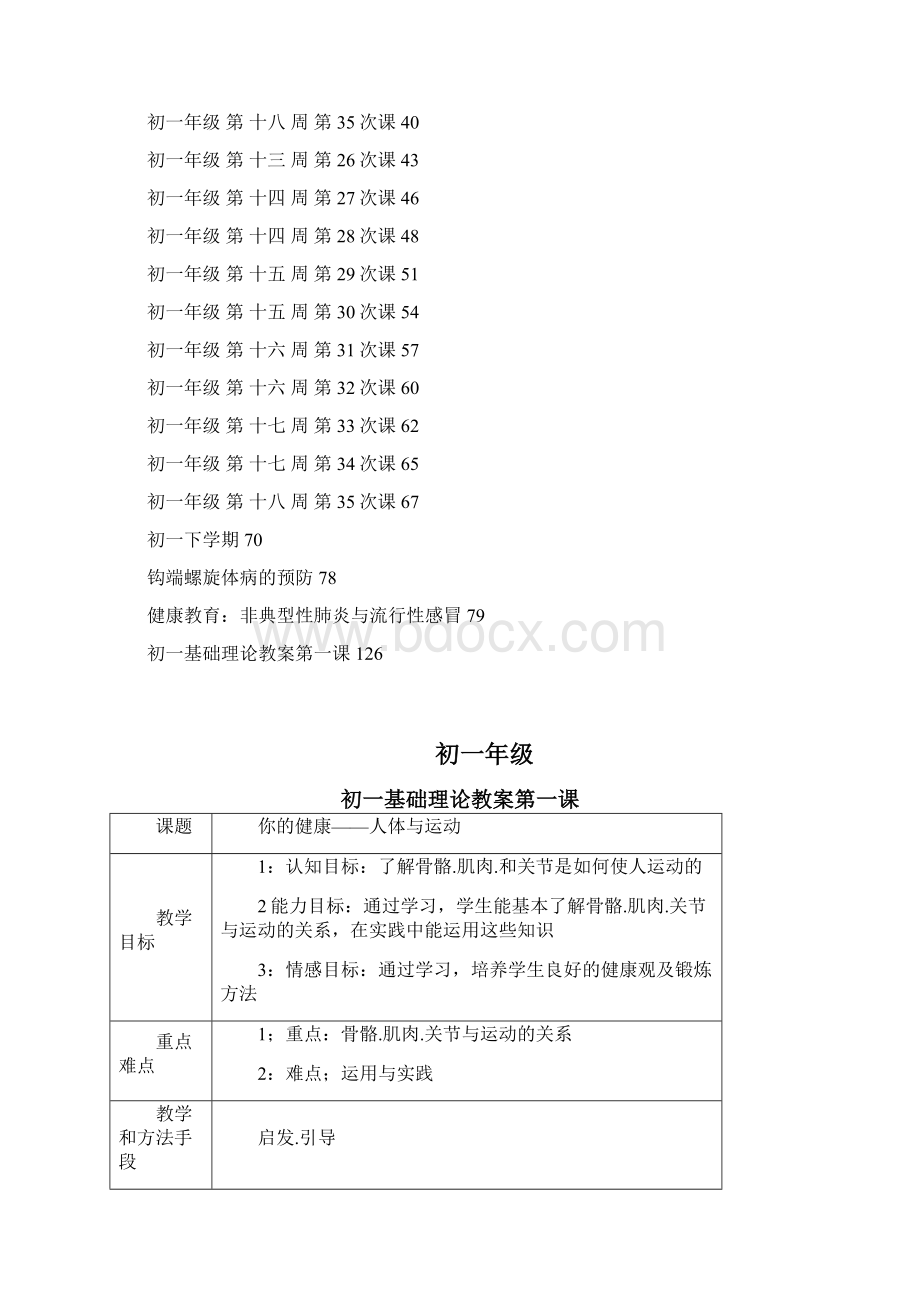 初一七年级体育课教案全集140页.docx_第2页