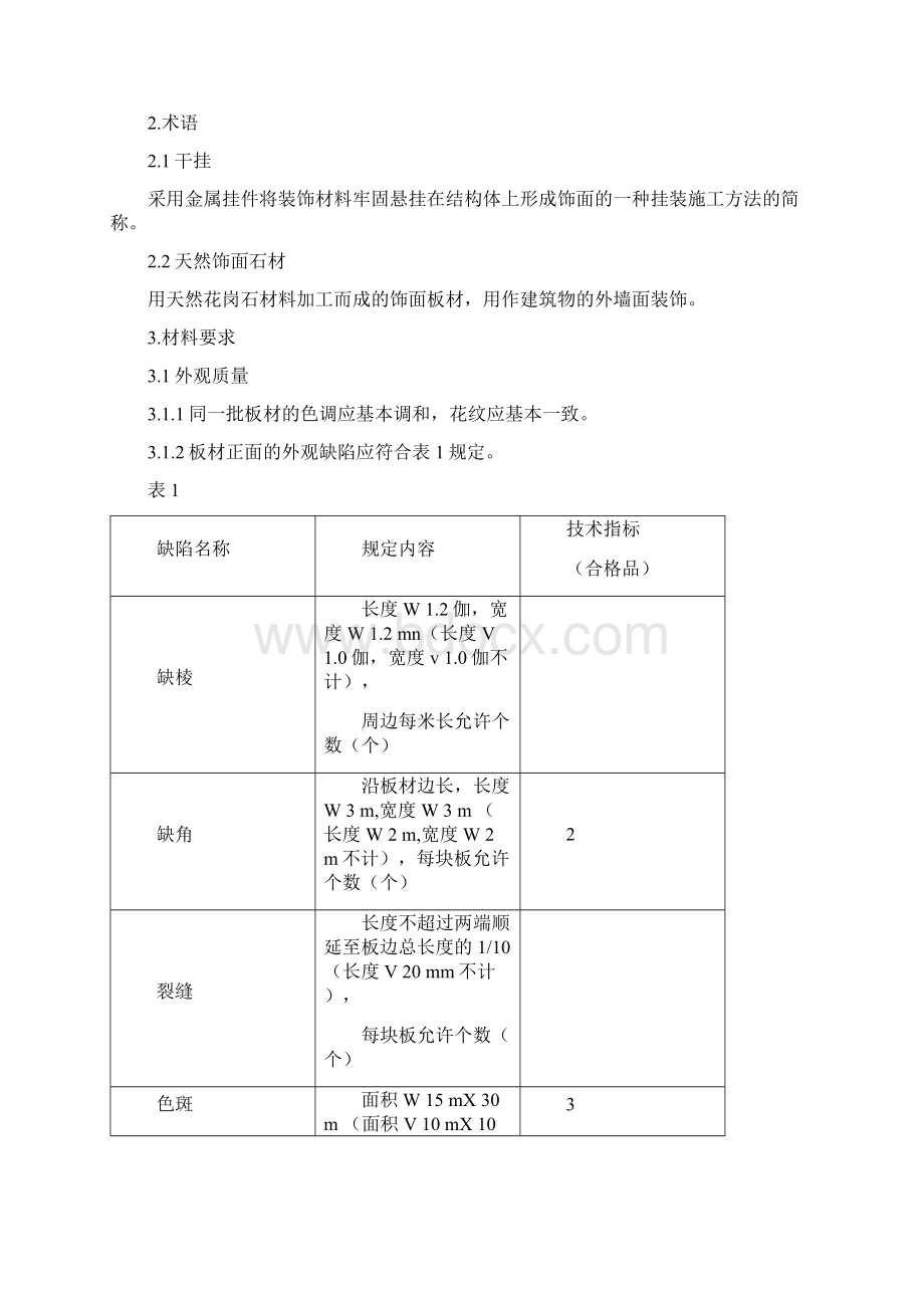 外墙干挂石材工程技术标准资料Word格式文档下载.docx_第2页