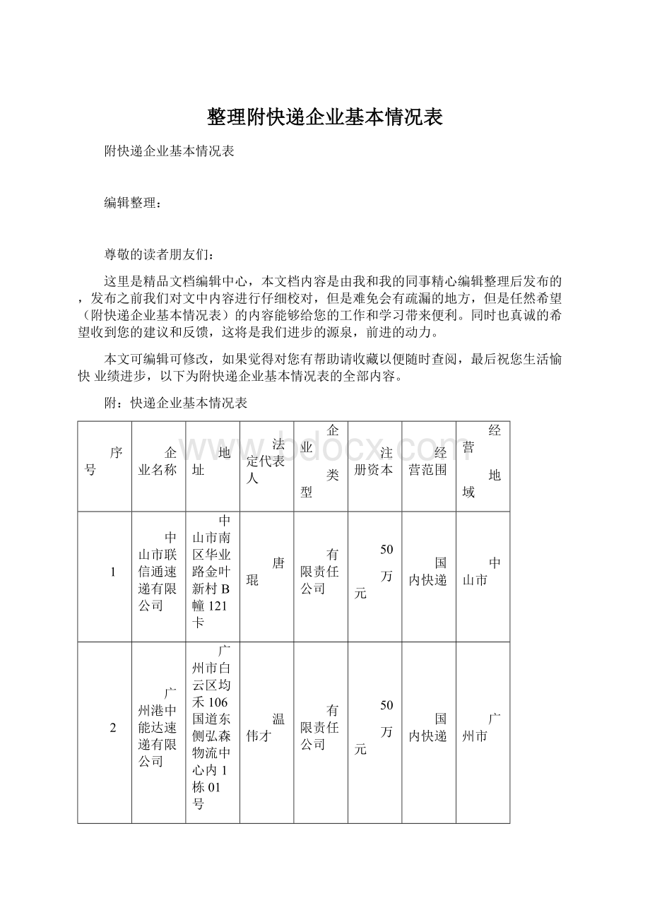 整理附快递企业基本情况表.docx