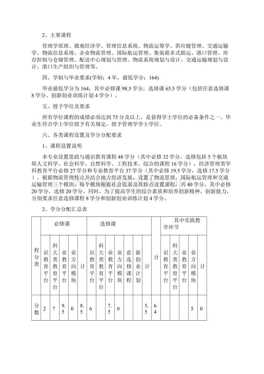 宁波大学物流管理培养方案及教学计划文档格式.docx_第2页